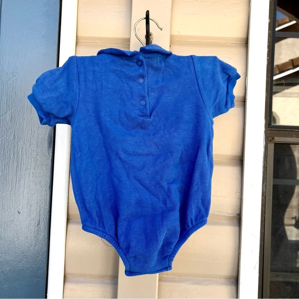 Disney Blue and White Winnie-the-Pooh Polo One-Piece